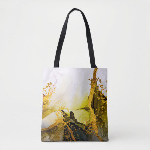 Sands wilderness- ART. Golden swirl. Vibrant and b Tote Bag