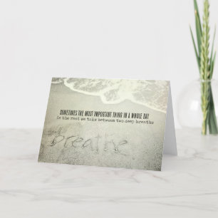 SANDSCRIPT Greeting Card