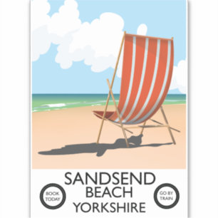 Sandsend Beach yorkshire Beach poster