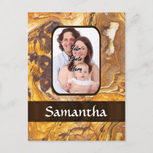 Sandstone abstract pattern postcard