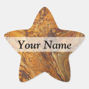 Sandstone abstract pattern star sticker