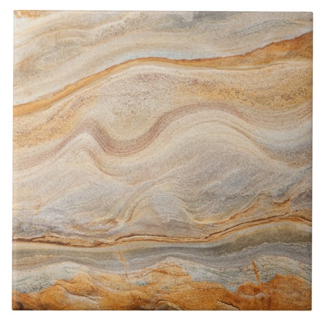 Sandstone Background - Sand, Stone Rock Customised Tile (Front)