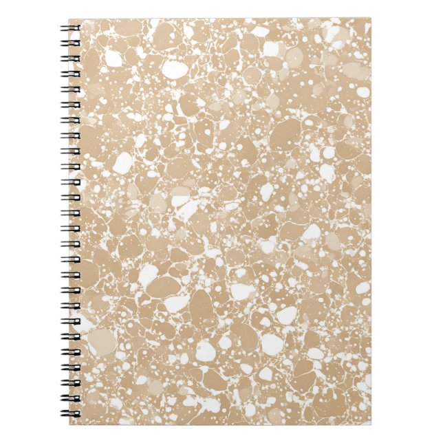Sandstone Beige Marble Notebook (Front)