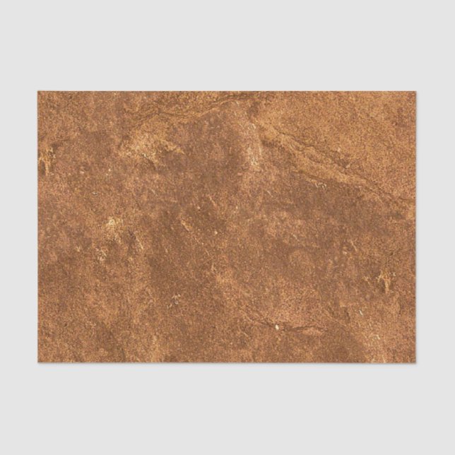 Sandstone Brown Design Tissue Paper (Front)