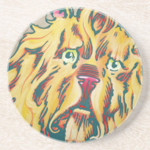 Sandstone Coaster - Cowardly Lion
