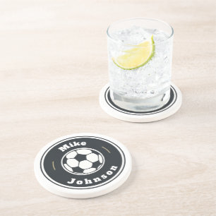 Sandstone Coaster - Custom Soccer (add name)