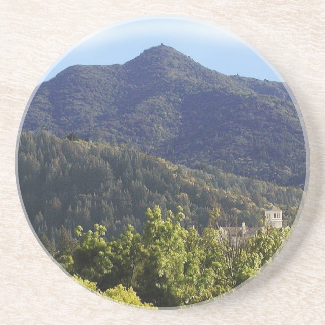 Sandstone Coaster Mt Tamalpais Church Tower (Front)