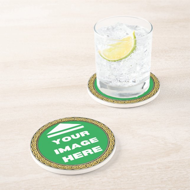 Sandstone Coaster - Personalised - Add Image /Text (Side)
