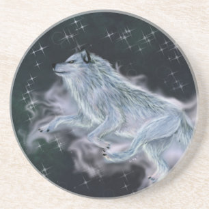Sandstone Coaster - Spirit Wolf