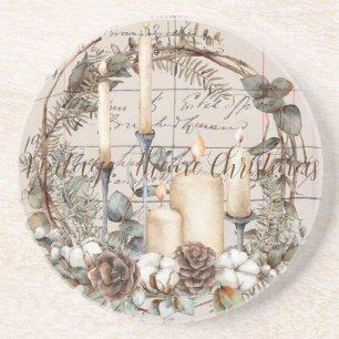 Sandstone Coaster Vintage Theme Christmas