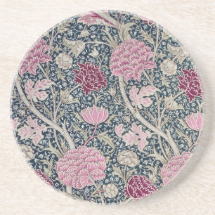 SANDSTONE COASTER : WILLIAM MORRIS : FLORAL