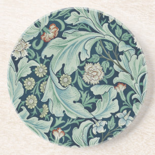 SANDSTONE COASTER : WILLIAM MORRIS : FLORAL DESIGN