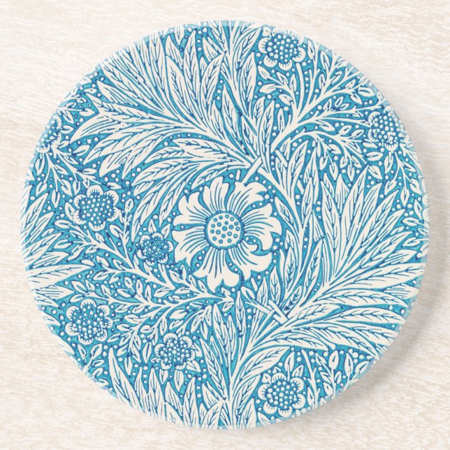 SANDSTONE COASTER : WILLIAM MORRIS "MARIGOLD" (Front)