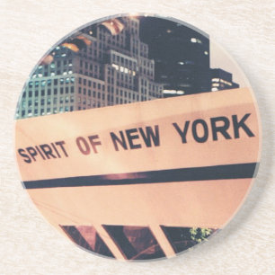 Sandstone Coaster with Spirit of New York