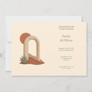 Sandstone Desert Arch Wedding Invitation