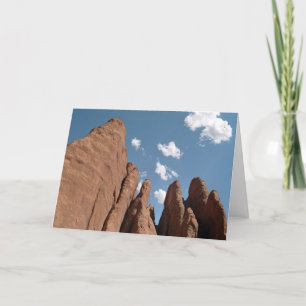 Sandstone Fins Utah Desert Photo Card