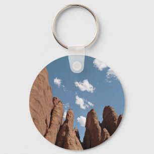 Sandstone Fins Utah Desert Photo Key Ring