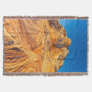 Sandstone Formations At The White Pocket Throw Blanket