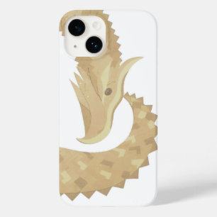 Sandstone heart dragon on white Case-Mate iPhone 14 case