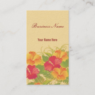 sandstone hibiscus ~ bc business card