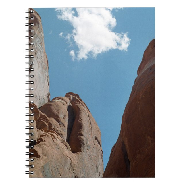 Sandstone Rock Fins Utah Desert Photo Notebook (Front)