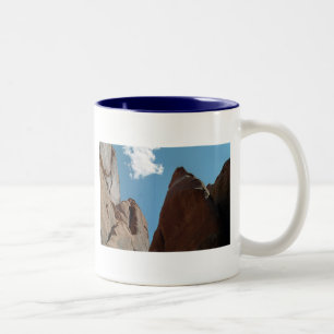Sandstone Rock Fins Utah Desert Photo Two-Tone Coffee Mug
