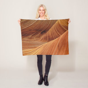 Sandstone Rock Formations Fleece Blanket