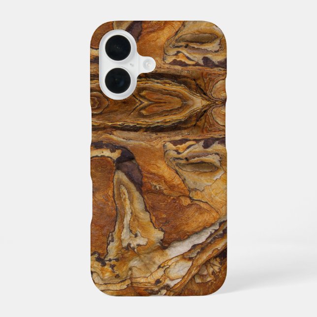 sandstone rock pattern iPhone 16 case (Back)
