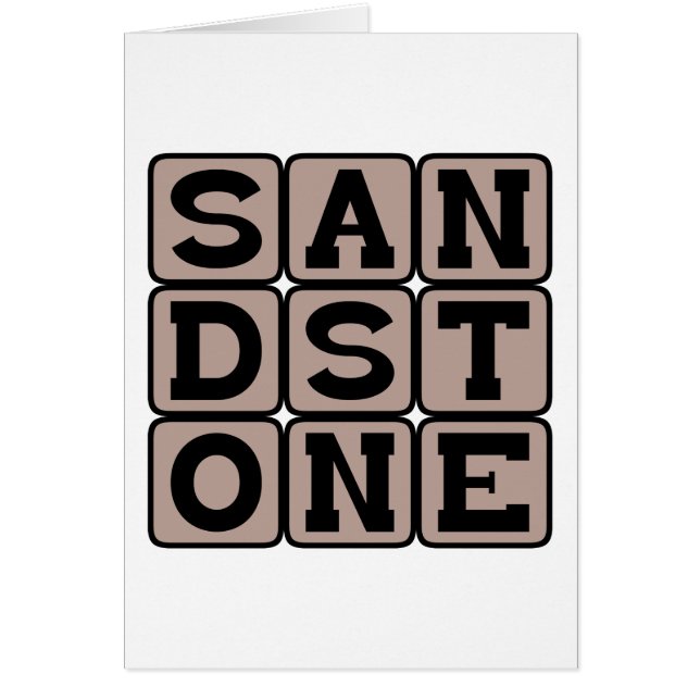 Sandstone, Sedimentary Rock (Front)