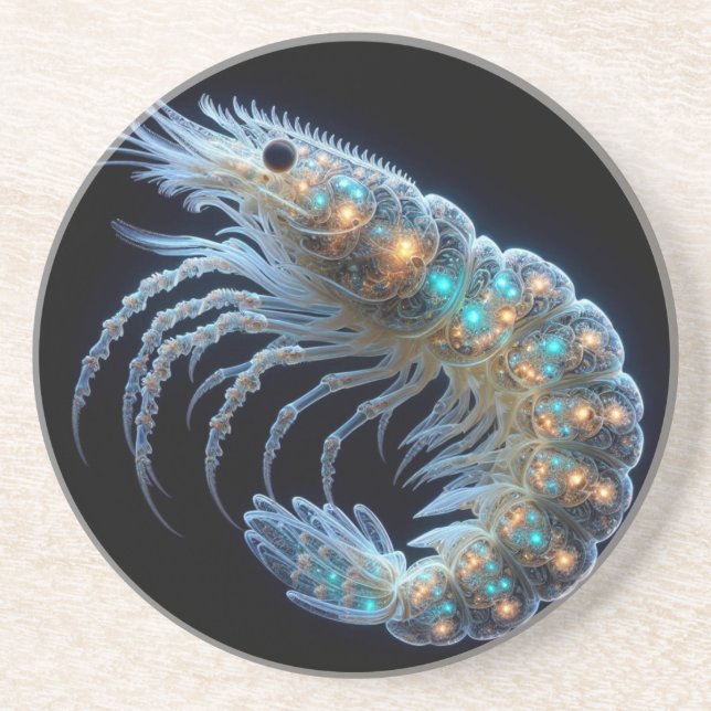 Sandstone Shrimp Coaster (Front)
