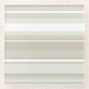Sandstone stripes glass coaster