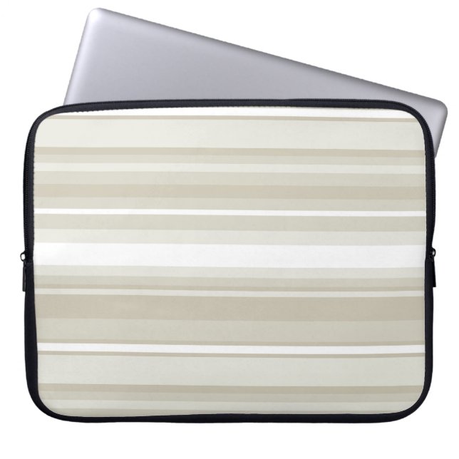 Sandstone stripes laptop sleeve (Front)