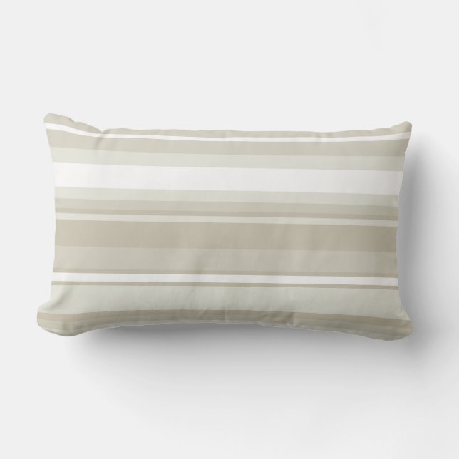 Sandstone stripes lumbar cushion (Front)