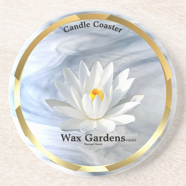 Sandstone Thermal Shield  Candle Coaster (Front)