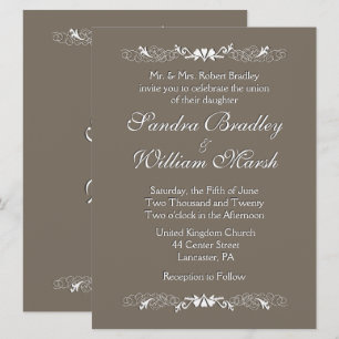 Sandstone  Wedding Invitation