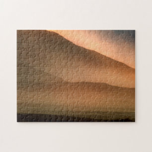 Sandstorm at Mesquite Sand Dunes, Sunset Jigsaw Puzzle