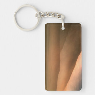Sandstorm at Mesquite Sand Dunes, Sunset Key Ring