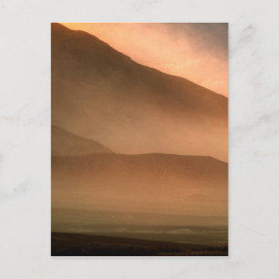 Sandstorm at Mesquite Sand Dunes, Sunset Postcard