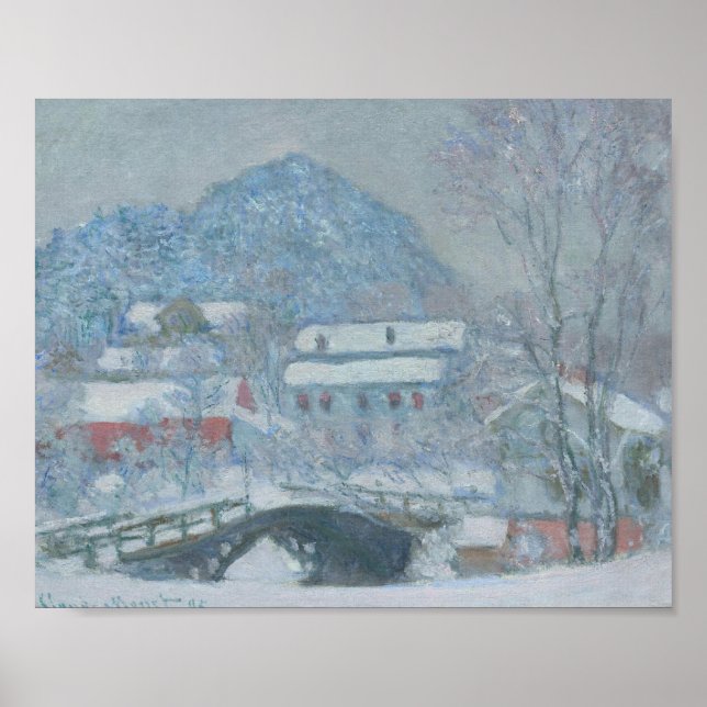 Sandviken Norway in the Snow Poster (Front)