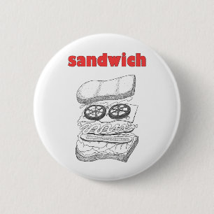 Sandwich 6 Cm Round Badge