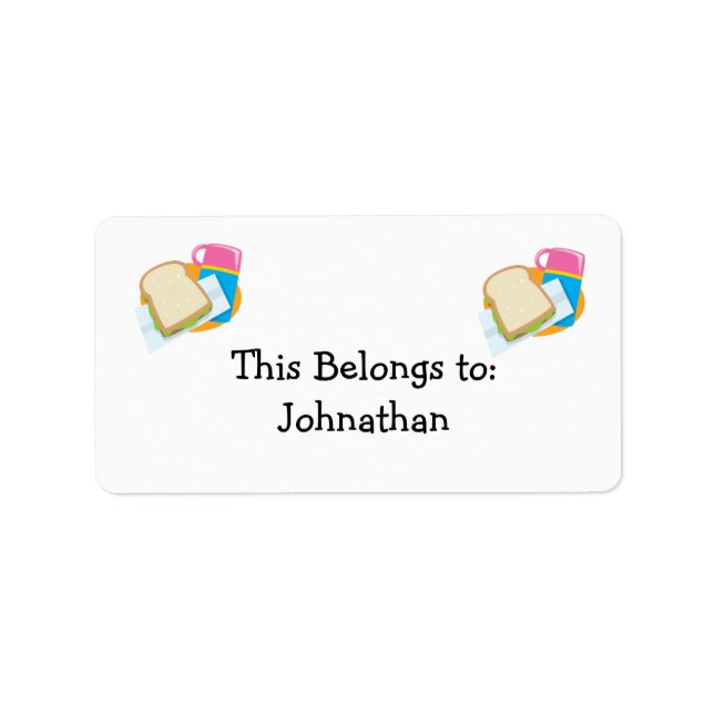 sandwich and lunch vector design label (Front)