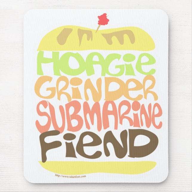 Sandwich Fiend Mouse Mat (Front)