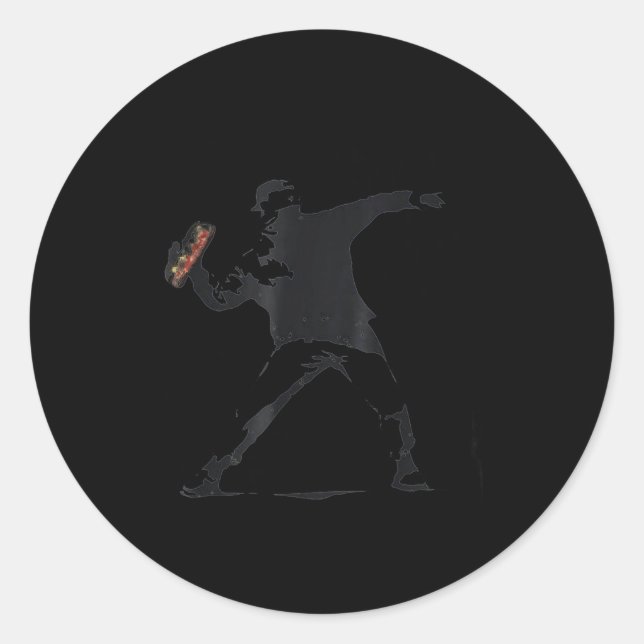 Sandwich Guy, Sandwich Thrower Guy  Classic Round Sticker (Front)