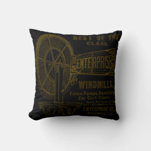 SANDWICH ILLINOIS 1889 ENTERPRISE WINDMILL CO. CUSHION