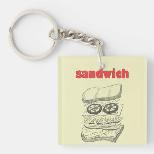 Sandwich Key Ring