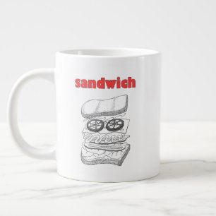 Sandwich Large Coffee Mug