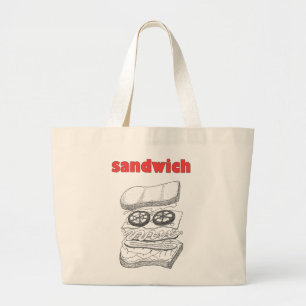 Sandwich Large Tote Bag