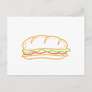 Sandwich Lining Postcard