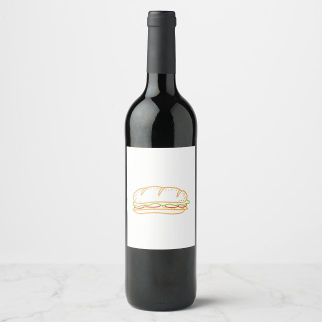 Sandwich Lining Wine Label (Front)