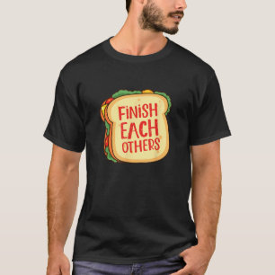 Sandwich Lover Food Pan Finish each others T-Shirt